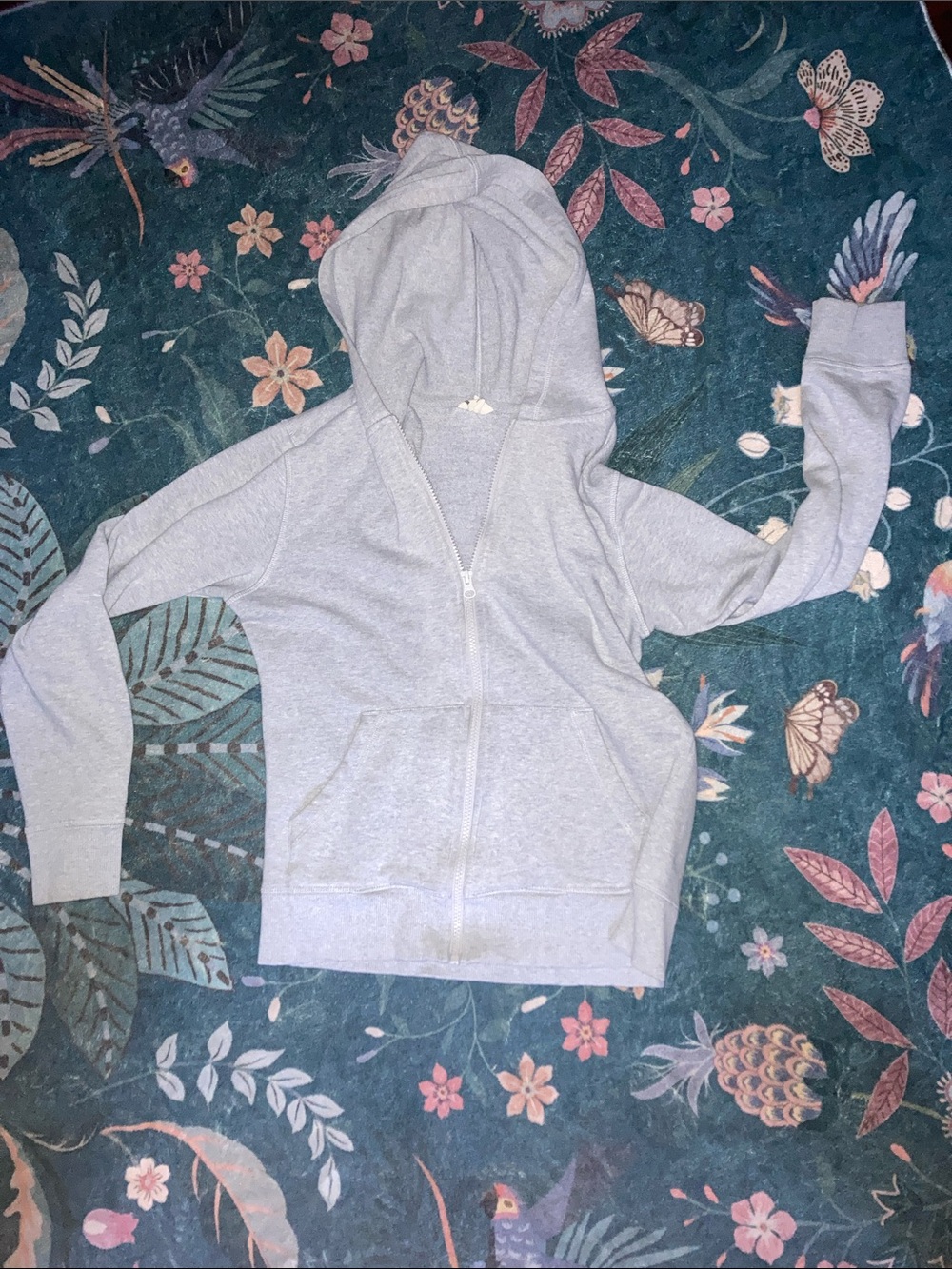 Pact womens Light Gray Full-Zip Hoodie